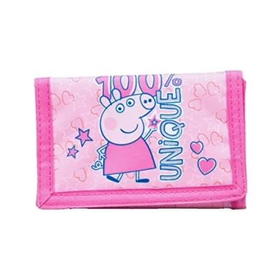 Image of Peppa Pig Children&#039;s Pink Tri Fold Wallet