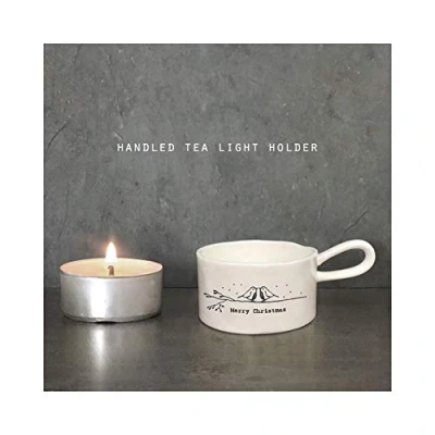 Image of East of India Handled Tea Light Holdemerry Christmas