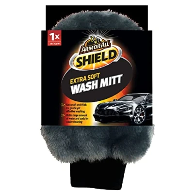 Image of Armor All Shield Extra Soft Wash Mitt, Grey