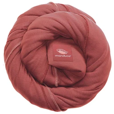 Image of manduca Sling Stretchy Baby Wrap, Carrier Made of Organic Cotton, Easy Wear, Comfortable Suitable for Newborns and Infants from Birth up to 15kg, Rouge