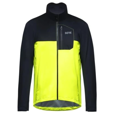Image of GORE WEAR Men&#039;s Cycling Jacket Spirit, TEX INFINIUM, Neon Yellow/Black, XL