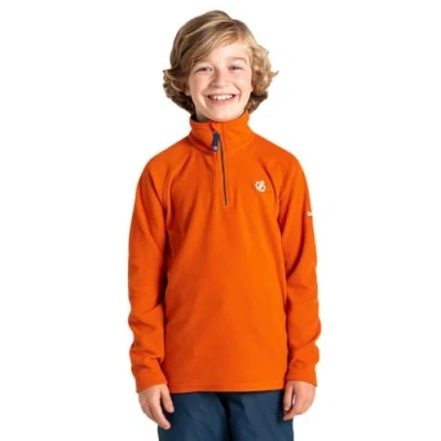 Image of Dare2B Girls Kids&#039; Freehand Half Zip Fleece Sweater, Orange Rust, 3 4 Years EU