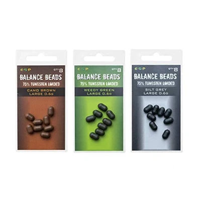 Image of ESP Tungsten Loaded Balance Beads Weedy Green: Large