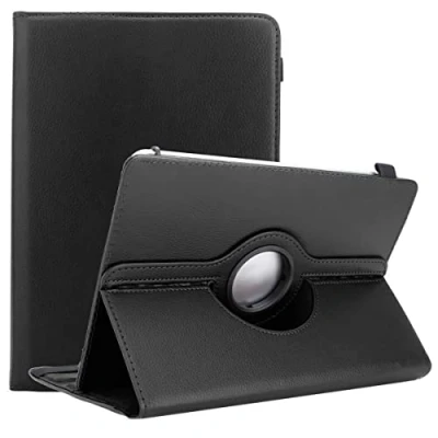 Image of Cadorabo Tablet case compatible with Lenovo Tab 4 10 PLUS (10.1 inch) in BLACK Protective cover made of synthetic leather stand function 360 degree elastic band