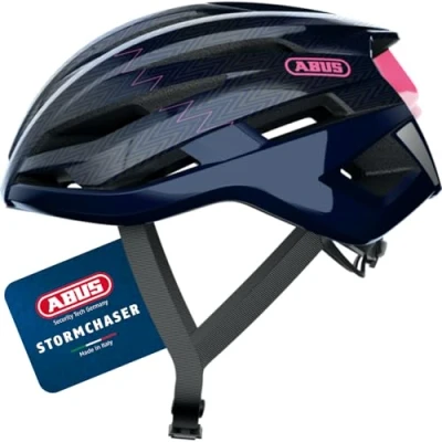 Image of ABUS StormChaser Racing Bike Helmet Lightweight and Comfortable Bicycle for Professional Cycling Women Men Blue / Pink, Size S