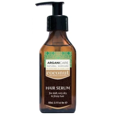 Image of Arganicare Coconut Range REPAIR SERUM Organic Strengthens and Protects Your Hair Improves Maneuverability Anti Breakage High Hydration Dry &amp; Damaged 100 mL