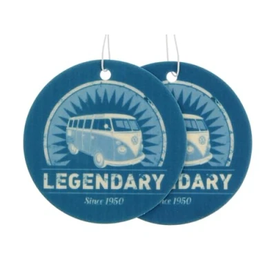 Image of BRISA VW Collection Volkswagen Air Freshener, Room Deodorizer for Cars T1 Bus Campervan Motif (Fresh/Blue/Set of 2)