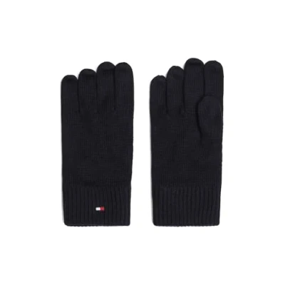 Image of Tommy Hilfiger Essentials FLAG Gloves Unisex Gloves, Size: One Size, Black