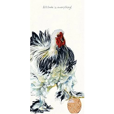 Image of Brahma Chicken Little Dog Laughed Greeting Card Blank Inside Any Occasion AC57