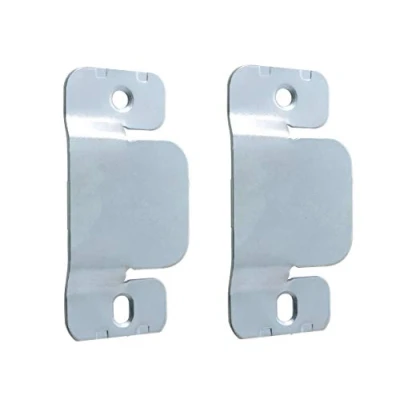 Image of Just Accessories® Flush Concealed Mount Bracket Interlocking Hang Buckle Headboard Furniture Connector Metal Wall Hardware Hanging for Mirrors Frames (10 Pairs)