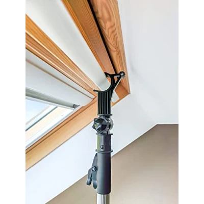 Image of Telescopic Window Pole Rod Opener Designed to be Compatible with Velux Skylight Roof Windows and Blinds, open (1.6m 3.0m)