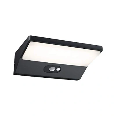 Image of Paulmann 94333 LED outdoor luminaire wall IP44 warm white incl. 1x7.4W light dark grey lamp alu garden 3000K