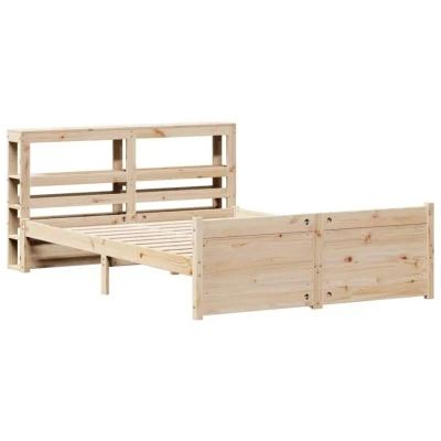 Image of Bed Frame with Headboard without Mattress 160x200 cm Vidaxl