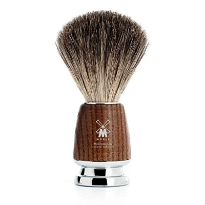 Image of MÜHLE Pure Badger Shaving Brush (Steamed Ashwood)