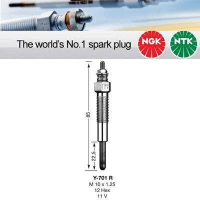 Image of NGK Glow Plug Y 701R (7464)