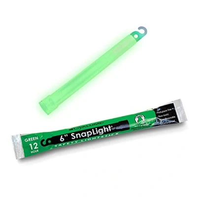 Image of Cyalume Glow Sticks Military Grade Lightstick Premium Green 6 SnapLight Emergency Chemical Light Stick with 12 Hour Duration (Bulk Pack of 30 Chem Lights)