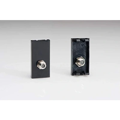 Image of Varilight Data Grid Satellite TV Outlet F Type Module Black
