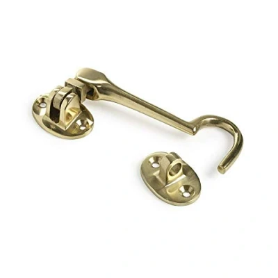 Image of Dzina Silent Cabin Hook &amp; Eye Brass Gate and 75mm