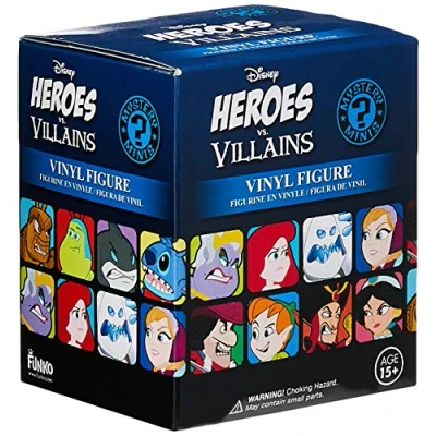 Image of Funko Mystery Mini Blind Box: Disney Heroes V Villains: Pdq (CDU 12)