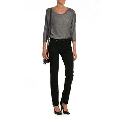 Image of Lee Women&#039;s Marion Straight Leg Jeans, Clean Black, W28/L31