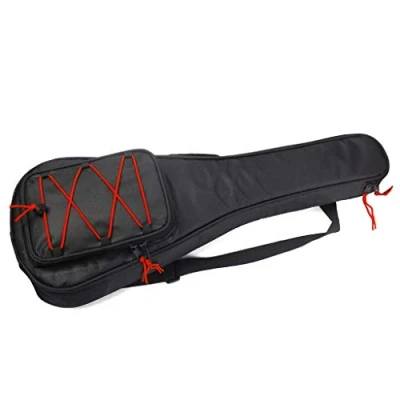 Image of Alnicov Concert Ukulele Bag Case 23 Inch Cotton Padded Geometric Guitar Musical Instruments