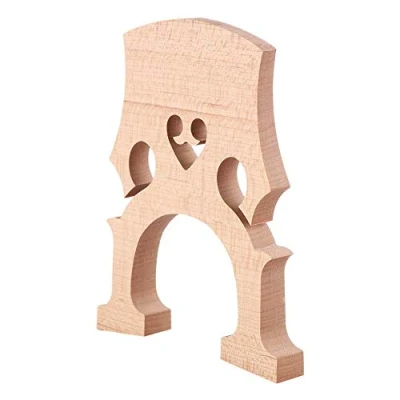 Image of Alomejor Cello Bridge Maple Wood 1/2 1/4 1/8 Professional Standard for Replacement Parts(1/4)