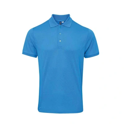 Image of Premier Mens Coolchecker Plus Piqu Polo Shirt (Turquoise) Size 4XL