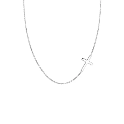Image of Elli Necklace Women Pendant Cross Classic in 925 Sterling Silver