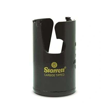 Image of Starrett Tungsten Carbide Tipped Holesaw MPH0196 Multi Purpose Cut TCT Hole Saw Cutter For Wood MDF Plastics Ceramic Wall Tiles 40mm