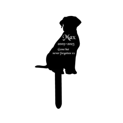 Image of Personalised, Pet Memorial Plaques, Gift, Cat, Dog, Rabbit, Garden Sign, Grave Marker, Labrador