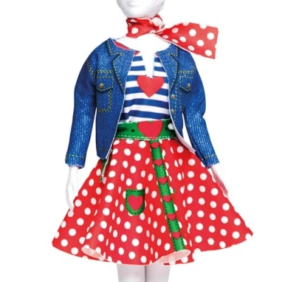 Image of Vervaco Dress Your Doll, Synthetic Fiber, Multi Colour, 31 x 24 1 cm