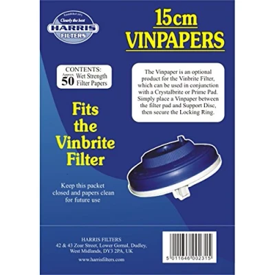 Image of Vinbrite Filter Papers Pack Of 50 (15cm)