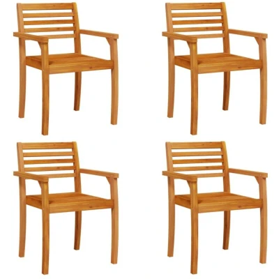 Image of vidaXL Garden Chairs 4 pcs 59x55x85 cm Solid Wood Acacia