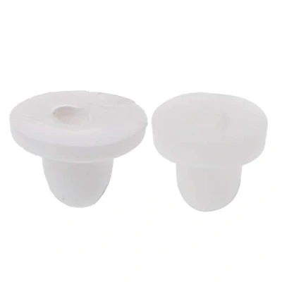 Image of ruiruiNIE 100PCS Anti Pain Earring Back Pads Silicone Cushion for Clip on Earrings White