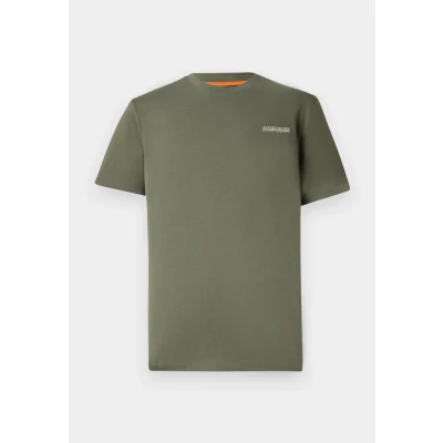 Image of Napapijri Small BOX Basic Tshirt, Men&#039;s, Size: Medium, Tea leaf g0a