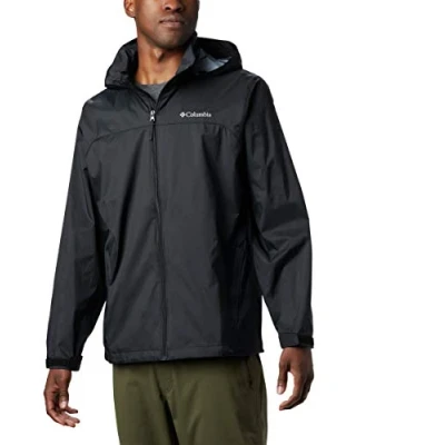 Image of Columbia Men&#039;s Glennaker Lake Rain Jacket Waterproof Jacket, BLACK, Size XL