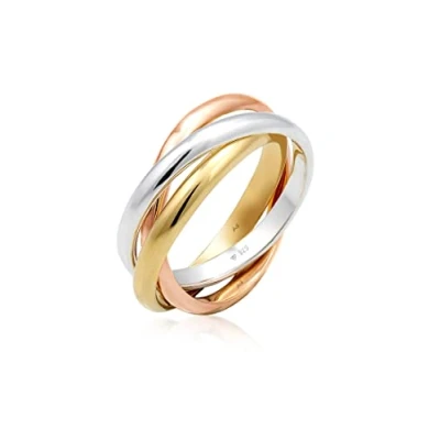 Image of Elli Ring Ladies Trio Wrap Basic in 925 Sterling Silver