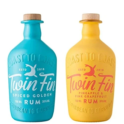 Image of Twin Fin Rum Duo (Spiced Golden + Pineapple and Pink Grapefruit) 2 x 70cl 38% ABV