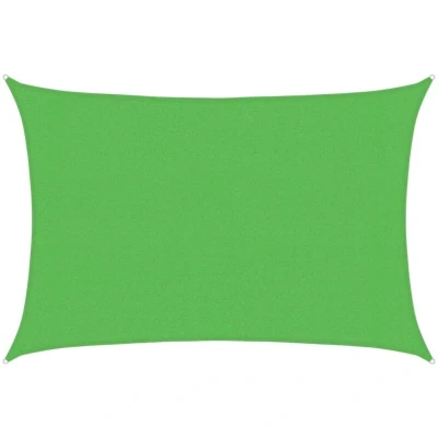Image of vidaXL Sunshade Sail 160 g/m² Light Green 3x5 m HDPE