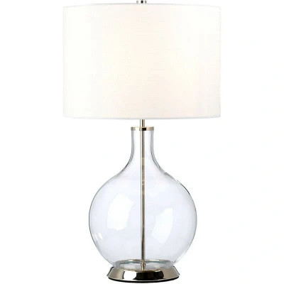 Image of Orb Table Lamp with Round Shade Polished Nickel