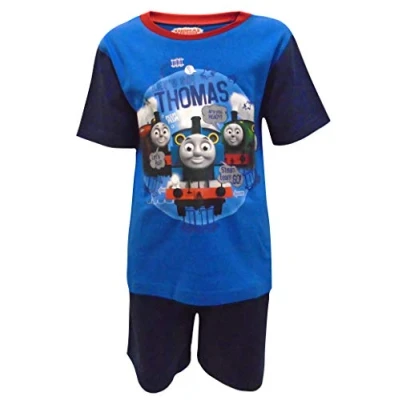Image of TDP Textiles Thomas The Tank Engine Let&#039;s Go Boys Pyjamas 18 24 Months. Blue