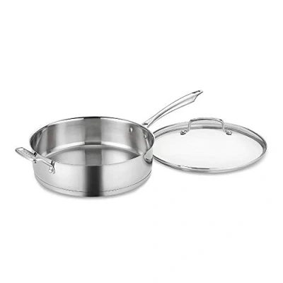 Image of Cuisinart Professional Stainless Saute with Cover, 6 Quart