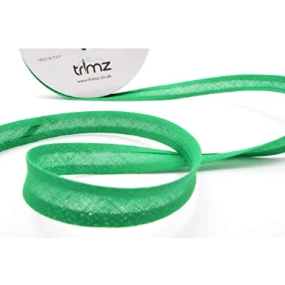 Image of Inastri 14/ 4/ 4 mm Cotton Bias Binding, Green (Green) 57