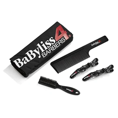 Image of BaBylissPRO Barberology Essential Barber Kit, Cape, Hair Clips, Fade Brush, Comb