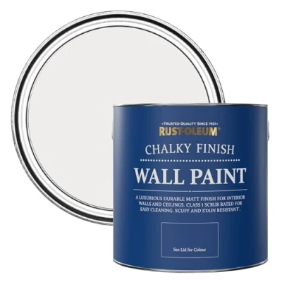 Image of Rust Oleum Grey Matt Emulsion Wall Paint Fleur 2.5L