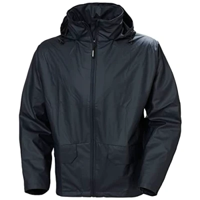 Image of Helly Hansen Workwear Men&#039;s Voss Waterproof Rain Jacket, Navy, XL