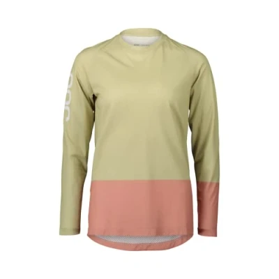 Image of POC Women&#039;s W&#039;s MTB Pure LS Jersey, Prehnite Green/Rock Salt, M