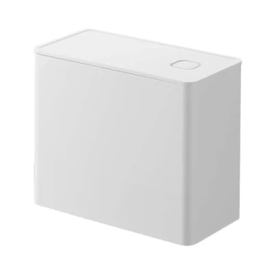 Image of Yamazaki 6907 P Tower Container for Coffee, Polypropylene Silicone, White
