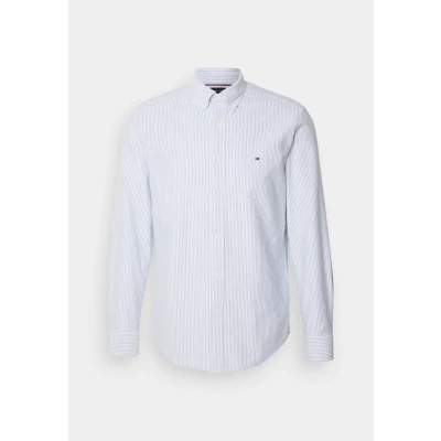 Image of Tommy Hilfiger Heritage Oxford Stripe Shirt Shirt, Men&#039;s, Size: Medium, Royal blue/white