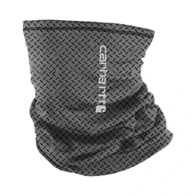 Image of Carhartt Unisex&#039;s Force Heavyweight Neck Gaiter, Steel Plate Print Grey Cloud/Black, One Size